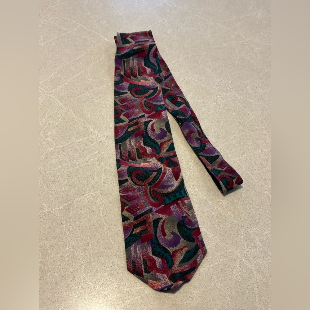Oleg Cassini Vintage Neck Tie 100% Silk